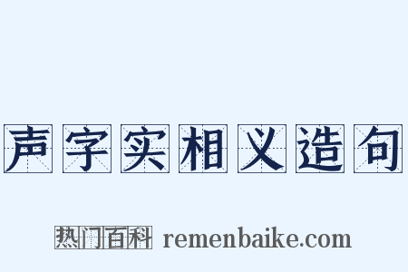 声字实相义造句是什么意思的图片